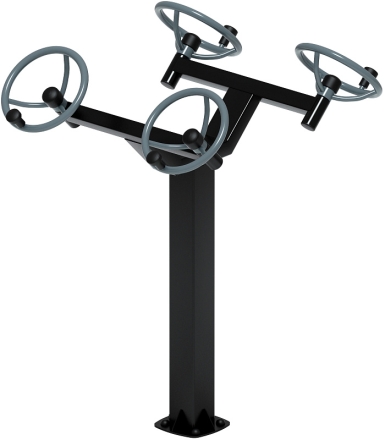 Рули (положение стоя) серый - Уличный тренажер - СТ 101-13, фото 2