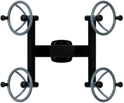 Рули (положение стоя) серый - Уличный тренажер - СТ 101-13, фото 5 Рули (положение стоя) серый - Уличный тренажер - СТ 101-13, фото 5