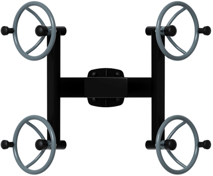 Рули (положение стоя) серый - Уличный тренажер - СТ 101-13, фото 5