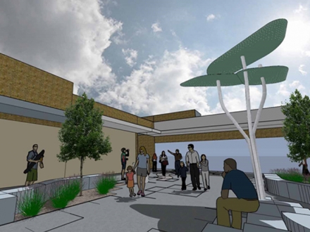 Теневой навес Лист из нержавеющей стали, фото 4