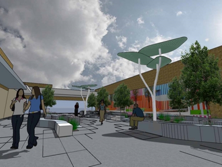 Теневой навес Лист из нержавеющей стали, фото 3