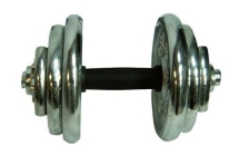 Гантель сборная хромировання. Вес 10 кг