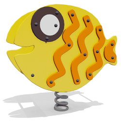 Качалка Рыбка ВСТ 2251 на 1 пружине для детской площадки Качалка Рыбка ВСТ 2251 на 1 пружине для детской площадки