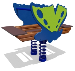 Качели-балансир на пружине Бабочка 04511.21 для детской площадки, фото 1 Качели-балансир на пружине Бабочка 04511.21 для детской площадки, фото 1