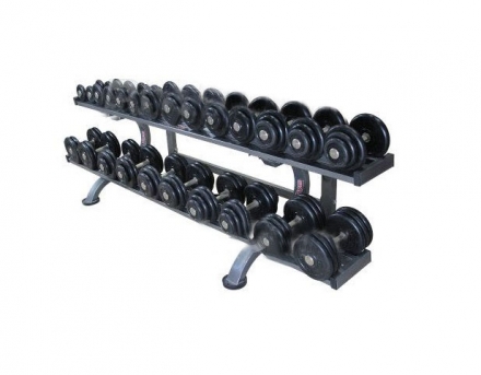 Обрезиненный гантельный ряд «Profigym» от 3,5 до 31 кг с шагом 2.5 кг ГП-007 , фото 1