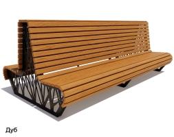 Скамейка уличная Ессентуки, Лиственница 3 м, фото 4 Скамейка уличная Ессентуки, Лиственница 3 м, фото 4