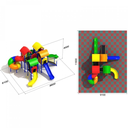 Игровая площадка Зоопарк 1.1, фото 3