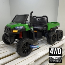Электромобиль грузовик Т100ТТ зеленый