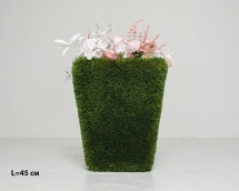 Топиари вазон Кантри, L=45 см - газон Deluxe Топиари вазон Кантри, L=45 см - газон Deluxe