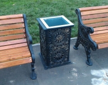 Урна чугунная квадратная Оплот 5