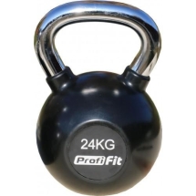 Гиря обрезиненная с хромированной ручкой PROFI-FIT, 24 кг