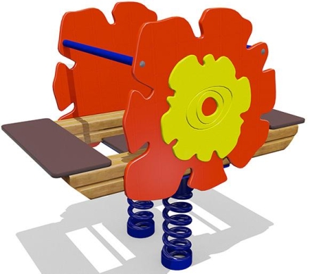 Качели-балансир на пружине Аленький цветочек 04510 для детской площадки, фото 1