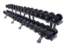 Обрезиненный гантельный ряд «Profigym» от 8,5 до 41 кг с шагом 2,5 кг ГП-009