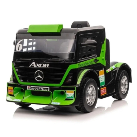 Электромобиль Mercedes-Benz Axor F Race с прицепом зеленый, фото 1