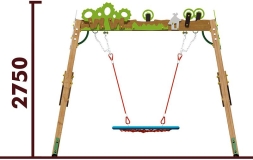 Качели-гнездо Лес 04804 для детской площадки, фото 3
