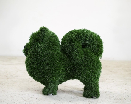 Топиари Дама с собачкой и саквояжем, h=185см - газон Eco, фото 4