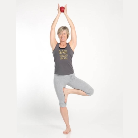 Утяжеленный мяч для пилатеса TOGU Toning Ball, 1,5 кг, красный , фото 5