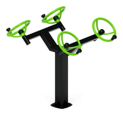Рули (положение сидя) зеленый - Уличный тренажер - СТ 102-12, фото 5 Рули (положение сидя) зеленый - Уличный тренажер - СТ 102-12, фото 5