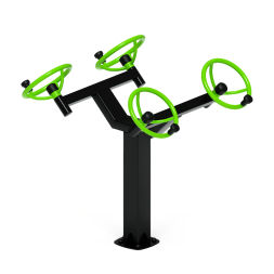 Рули (положение сидя) зеленый - Уличный тренажер - СТ 102-12, фото 3 Рули (положение сидя) зеленый - Уличный тренажер - СТ 102-12, фото 3