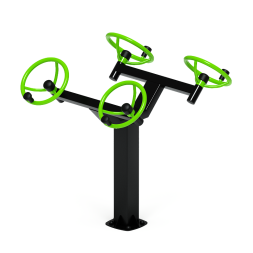Рули (положение сидя) зеленый - Уличный тренажер - СТ 102-12, фото 2 Рули (положение сидя) зеленый - Уличный тренажер - СТ 102-12, фото 2