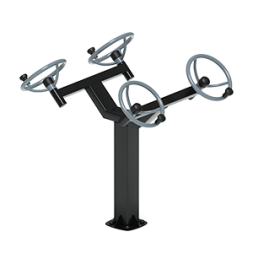 Рули (положение сидя) серый - Уличный тренажер - СТ 102-13, фото 5 Рули (положение сидя) серый - Уличный тренажер - СТ 102-13, фото 5