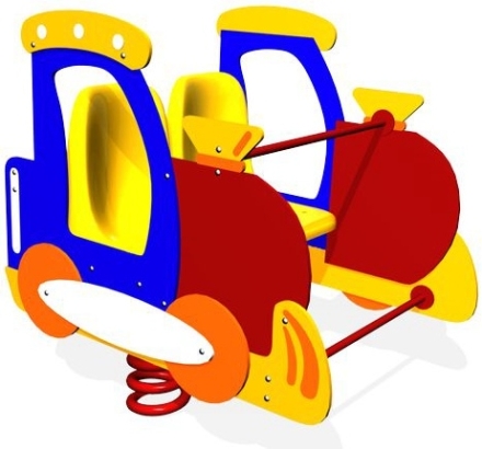 Качалка на пружине Поезд КЧ034 для детской площадки, фото 1