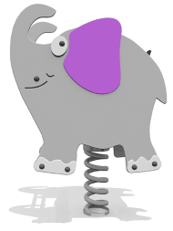 Качалка Слон ВСТ 3254 на 1 пружине для детской площадки Качалка Слон ВСТ 3254 на 1 пружине для детской площадки