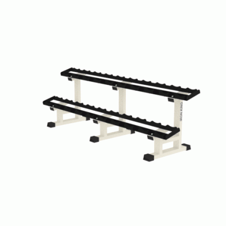 Стойка для профессиональных гантелей 2-х ярусная на 10 пар IK203, фото 4