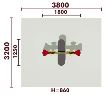 Качели-балансир на пружине Подсолнух 04508 для детской площадки