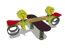 Качели-балансир на пружине Подсолнух 04508 для детской площадки