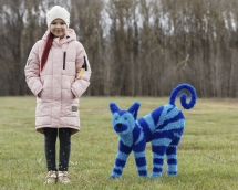 Топиари кот Полосатик - газон Eco Топиари кот Полосатик - газон Eco