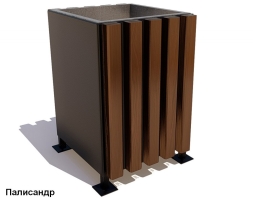 Урна уличная Компаньон (Палисандр / Дуб), фото 2 Урна уличная Компаньон (Палисандр / Дуб), фото 2