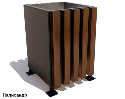 Урна уличная Компаньон (Палисандр / Дуб), фото 2