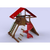 Комплекс "Замок" с винтовым скатом Комплекс "Замок" с винтовым скатом