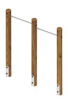 Турник взрослый двойной (лиственница темный) СО 2.20.09-Л.И1.01