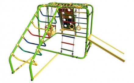 Детский спортивный комплекс Формула здоровья Артек N Плюс салатовый/радуга, фото 1