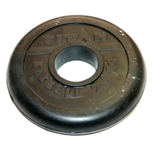 Диск обрезиненный, черный Титан d-51мм 2,5кг Диск обрезиненный, черный Титан d-51мм 2,5кг