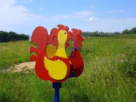 Качалка на пружине Петушок CКИ 026 для детской площадки, фото 2