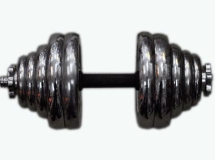 Гантель сборная хромировання. Вес одной гантели 30 кг