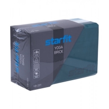 Блок для йоги YB-201 EVA, 22,8х15,2х10 см, 350 гр, черно-серый