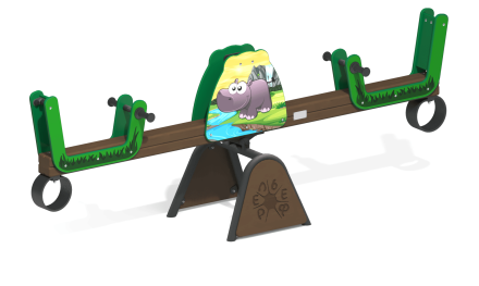 Качели-балансир Бегемотик КБ-30 для игровой площадки, фото 1