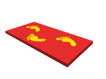 Коврик «Босоножка» средний Коврик «Босоножка» средний