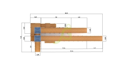 Зимняя деревянная горка "IgraGrad Snow Fox 17" с тремя скатами V3 , фото 5
