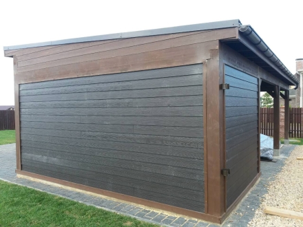 Навес односкатный с хозблоком МАЯКОВСКИЙ Базовая комплектация, фото 3