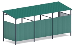 Навес контейнерной площадки для мусора (3 секции) МФ 55.02.03.3-01, фото 4