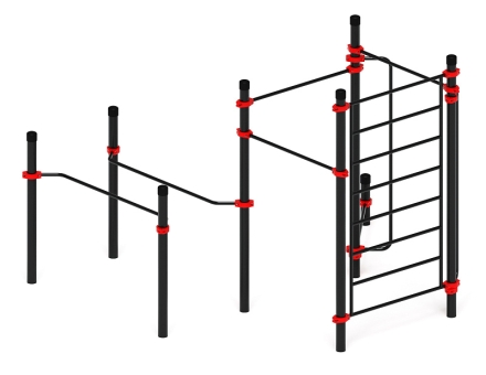 Воркаут ЛОВ 89 красный ВТ 101.15-01, фото 4