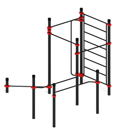 Воркаут ЛОВ 89 красный ВТ 101.15-01, фото 2