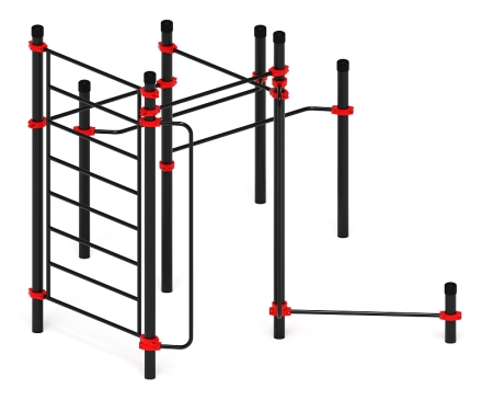 Воркаут ЛОВ 89 красный ВТ 101.15-01, фото 3