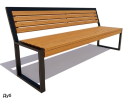 Скамейка парковая Вокзал, Лиственница 2,5 м, фото 4