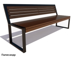 Скамейка парковая Вокзал, Лиственница 2,5 м, фото 5